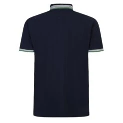 Bigdude Jacquard Contrast Pique Polo Shirt Navy -Casual Suit For Men Sales Store 74a3e0e7 bd22p 10 02 navy 2