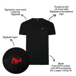 Bigdude Signature Pocket T-Shirt Black/Red 8 Bigdude Signature Pocket T-Shirt Black/Red -Casual Suit For Men Sales Store 772a4a90 bds09