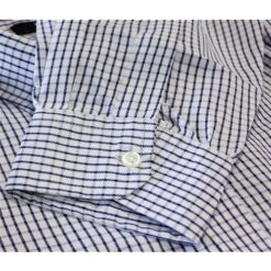 Bigdude Long Sleeve Shirt With Chest Pockets Navy/White -Casual Suit For Men Sales Store 7aef313b img 9003