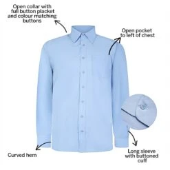Bigdude Classic Long Sleeve Poplin Shirt Light Blue -Casual Suit For Men Sales Store 83d4874b bd19ls120light20blue