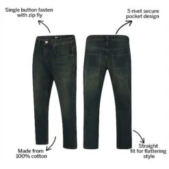 Bigdude Non-Stretch Straight Fit Jeans Dark Wash -Casual Suit For Men Sales Store 83eb8f91 bd23js0820darkwash