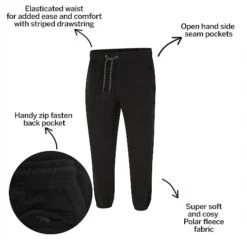Bigdude Polar Fleece Joggers Black -Casual Suit For Men Sales Store 8582f484 bd23j0720black