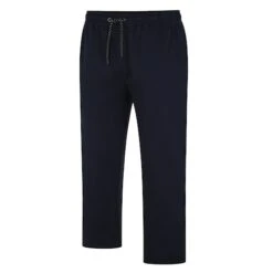 Bigdude Open Hem Joggers With Zip Navy