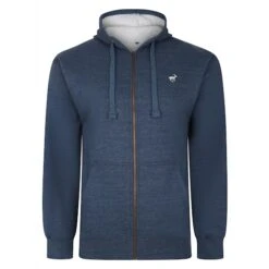 New Arrival 5 Bigdude Sherpa Lined Zip Hoody Dark Denim