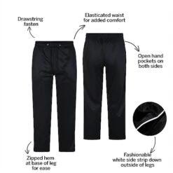 Bigdude Zipped Hem Tracksuit Bottoms Black -Casual Suit For Men Sales Store 8aea1f63 bd23j0520black