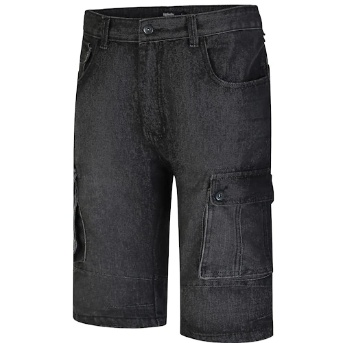 Bigdude Cargo Denim Shorts Black 1 Bigdude Cargo Denim Shorts Black