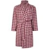 Bigdude Lightweight Dressing Gown Red/White