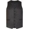 Tooting & Brow Baggio Waistcoat Charcoal