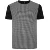 Bigdude Hounds Tooth Smart T-Shirt Black