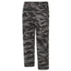 Bigdude Elasticated Waist Camo Cargo Trousers Charcoal