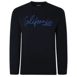 Bigdude California Print Jumper Navy