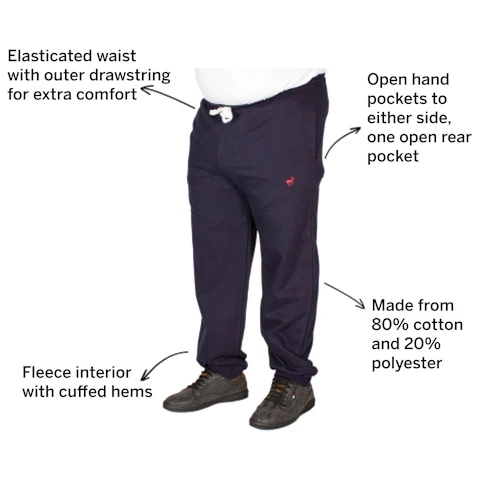 Bigdude Signature Joggers Navy 3 Bigdude Signature Joggers Navy - Image 3