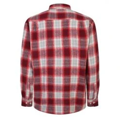 Bigdude Summer Long Sleeve Flannel Shirt Red -Casual Suit For Men Sales Store 96c9447f bd23ls01 22 red 2