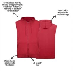 Bigdude Loop Back Sleeveless Hoody Burgundy -Casual Suit For Men Sales Store 976af1e2 bc20sg0120red