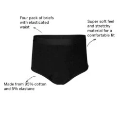 Bigdude 4 Pack Briefs Black -Casual Suit For Men Sales Store 98ed724b 067