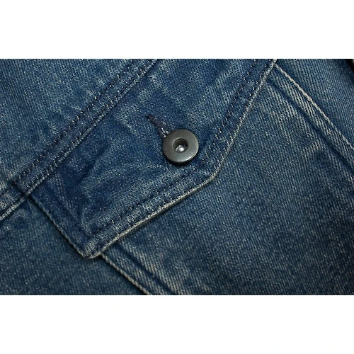 Bigdude Classic Denim Jacket Mid Wash 11 Bigdude Classic Denim Jacket Mid Wash - Image 11