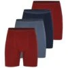 Bigdude 4 Pack Grandad Boxer Shorts Mixed