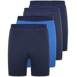 Bigdude 4 Pack Boxer Shorts Navy