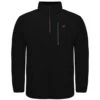 Bigdude 1/4 Zip Fleece Pullover Black