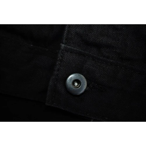 Bigdude Classic Denim Jacket Black 7 Bigdude Classic Denim Jacket Black - Image 7