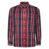 Bigdude Long Sleeve Check Shirt Red