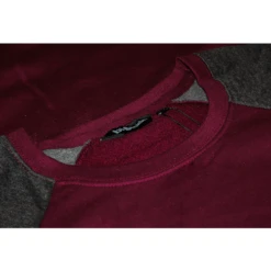 Bigdude Contrast Raglan Crew Neck Jumper Burgundy -Casual Suit For Men Sales Store adc6cbfa 9712ac89 img 2050