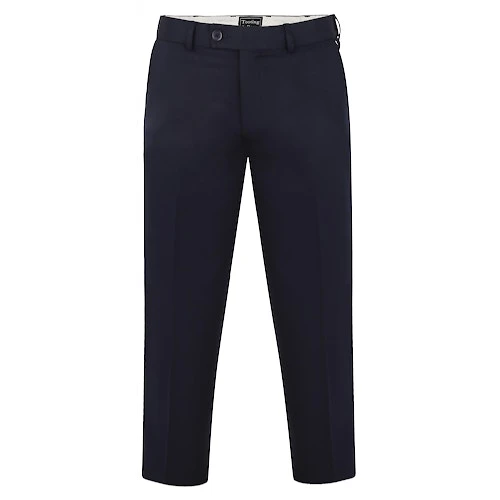 Tooting & Brow Adjustable Waist Trousers Navy 1 Tooting & Brow Adjustable Waist Trousers Navy
