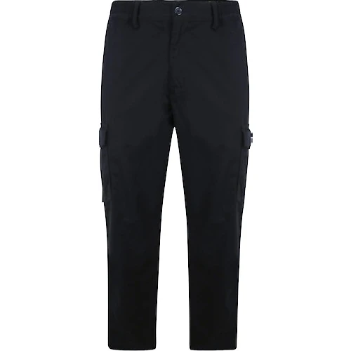 Bigdude Elasticated Waist Cargo Trousers Dark Navy 1 Bigdude Elasticated Waist Cargo Trousers Dark Navy