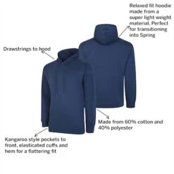 Bigdude Relaxed Fit Lightweight Hoody Denim -Casual Suit For Men Sales Store b61691d0 02