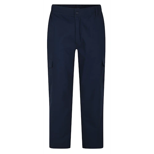 Bigdude Elasticated Waist Cargo Trousers Navy 1 Bigdude Elasticated Waist Cargo Trousers Navy