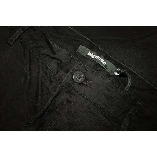 Bigdude Stretch Chino Trousers Black 5 Bigdude Stretch Chino Trousers Black - Image 5