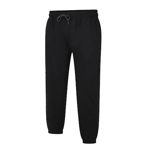 Bigdude Cut & Sew Panel Joggers Black 1 Bigdude Cut & Sew Panel Joggers Black