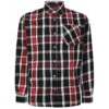 Bigdude Long Sleeve Check Flannel Shirt Red