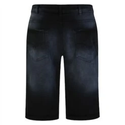 Bigdude Stretch Turn Up Denim Shorts Black -Casual Suit For Men Sales Store bab147a4 bd23sh05 01 3