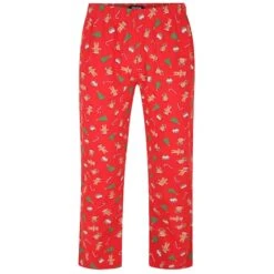 Bigdude All Over Christmas Print Pyjama Set Red -Casual Suit For Men Sales Store bc7ef896 bd23pj08 01 bottom 1