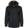 Bigdude Multi Pocket Parka Black