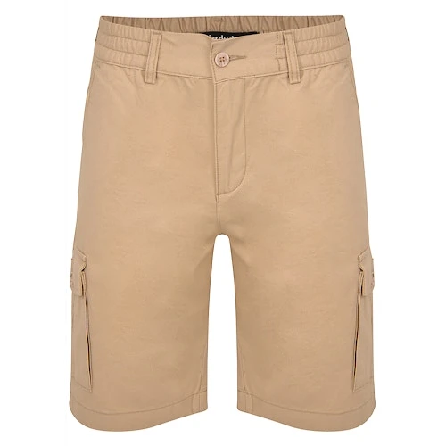 Bigdude Elasticated Waist Cargo Shorts Sand 1 Bigdude Elasticated Waist Cargo Shorts Sand