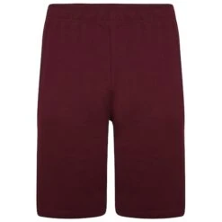 Bigdude Twin Pack Classic Pyjama Shorts Denim Marl/Burgundy -Casual Suit For Men Sales Store bd20sh01 01 burgundy 1