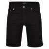Bigdude Stretch Denim Shorts Black