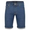 Bigdude Stretch Denim Shorts Mid Wash