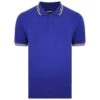 Bigdude Designer Tipped Polo Shirt Cobalt Blue