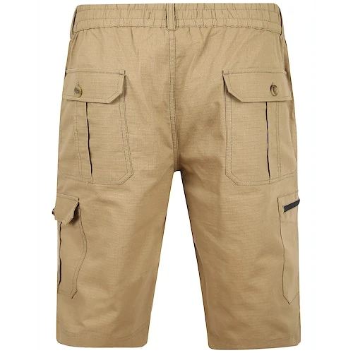 Bigdude Rip Stop Cargo Shorts Khaki 2 Bigdude Rip Stop Cargo Shorts Khaki - Image 2
