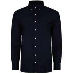 Bigdude Oxford Long Sleeve Shirt Navy