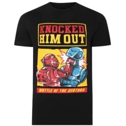 Bigdude Retro Print Twin Pack T-Shirts Black/Black -Casual Suit For Men Sales Store bd90f7c4 bd23ts40