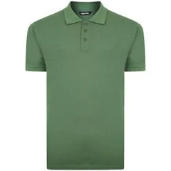 Bigdude Plain Polo Shirt Deep Green