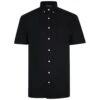 Bigdude Oxford Short Sleeve Shirt Black