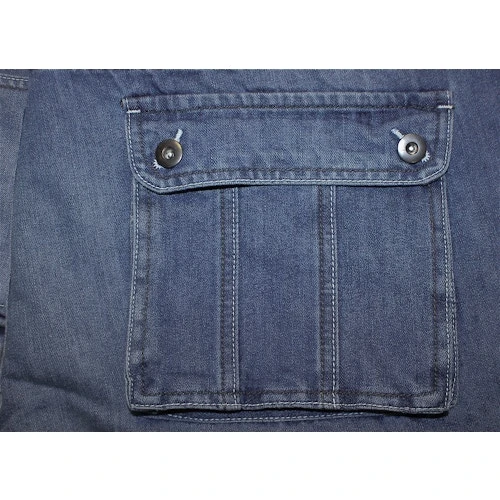 Bigdude Cargo Denim Shorts Mid Wash 5 Bigdude Cargo Denim Shorts Mid Wash - Image 5