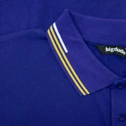 Bigdude Designer Tipped Polo Shirt Cobalt Blue -Casual Suit For Men Sales Store c4007819 img 8381