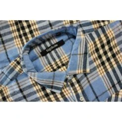 Bigdude Summer Long Sleeve Flannel Shirt Blue -Casual Suit For Men Sales Store c4bcfa7f bd23ls01 20