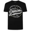 Bigdude Denim Print T-Shirt Black
